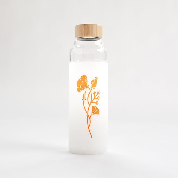 Custom Logo California Poppy Water Bottle 18 oz